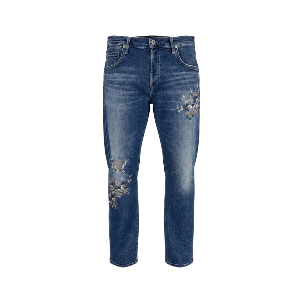 Citizens of Humanity Blue Women's Emerson Embroidered Jeans Size 29